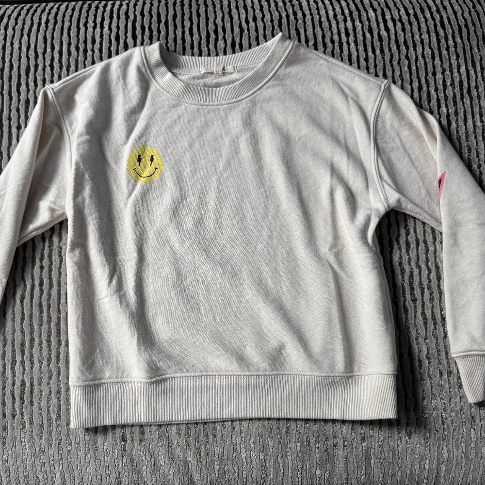 Z SUPPLY Smiley Face/lightning bolt- Sweatshirt  size 10-12